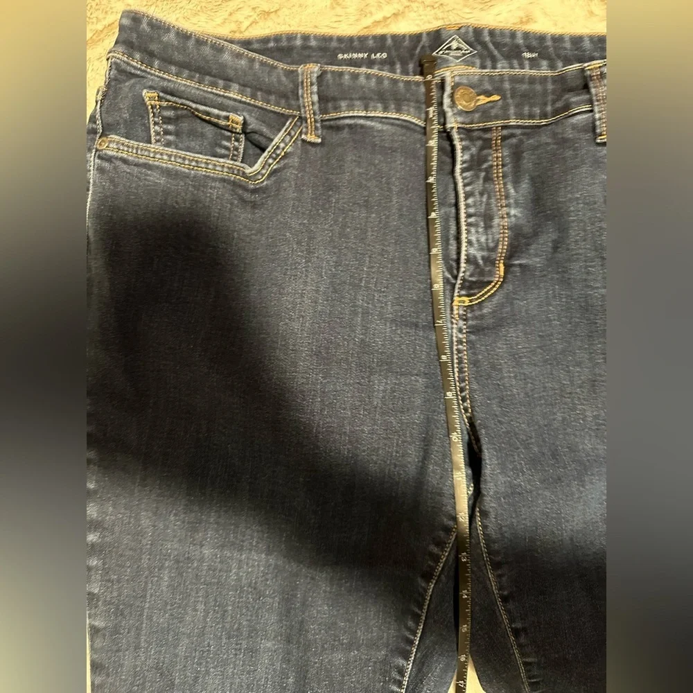 St. John's Bay Dark Blue Women's Skinny Jeans - Picture 3 of 14